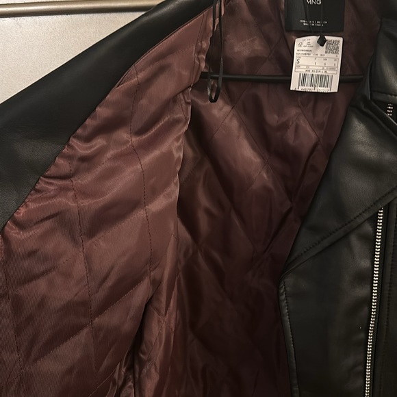 Mango faux leather biker jacket. New with tags. - Picture 2 of 5